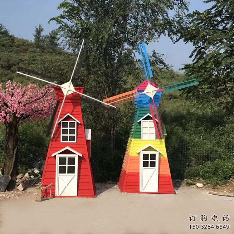 戶外大風(fēng)車雕塑廠家 噴漆小品 大型大風(fēng)車雕塑價(jià)格