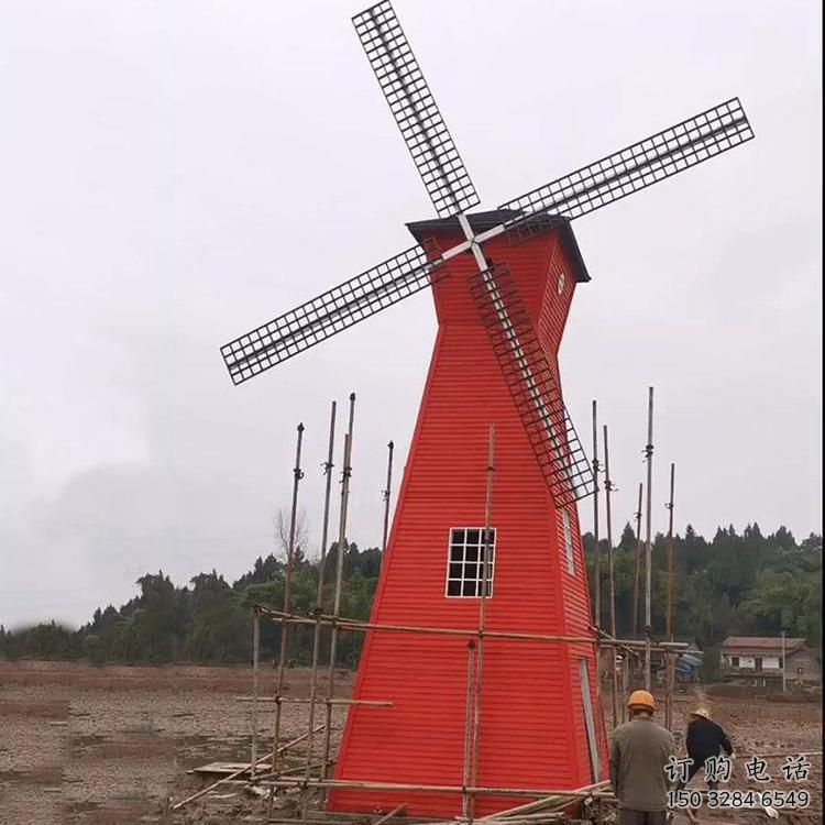 現代大風車雕塑廠家 大型別墅區擺件 抽象大風車雕塑廠