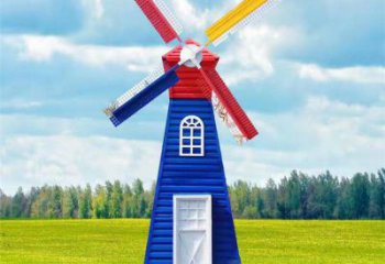 園林大風車雕塑廠家 烤漆小品 中式大風車雕塑制作