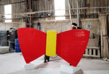 烤漆蝴蝶結(jié)雕塑廠家 現(xiàn)代創(chuàng)意小品 戶外蝴蝶結(jié)雕塑價(jià)格