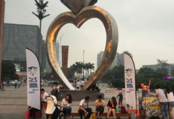 現代鉆石雕塑廠家 大型別墅區擺件 鏡面不銹鋼鉆石雕塑定做