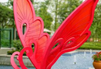 廣場(chǎng)蝴蝶結(jié)雕塑廠家 公園現(xiàn)代小品擺件