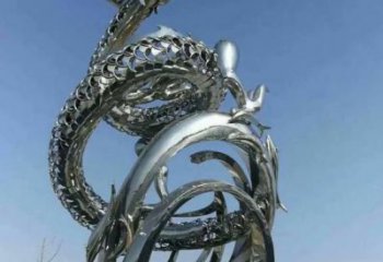 鏤空龍卷風(fēng)雕塑廠家 園林小品 鏡面不銹鋼龍卷風(fēng)雕塑廠