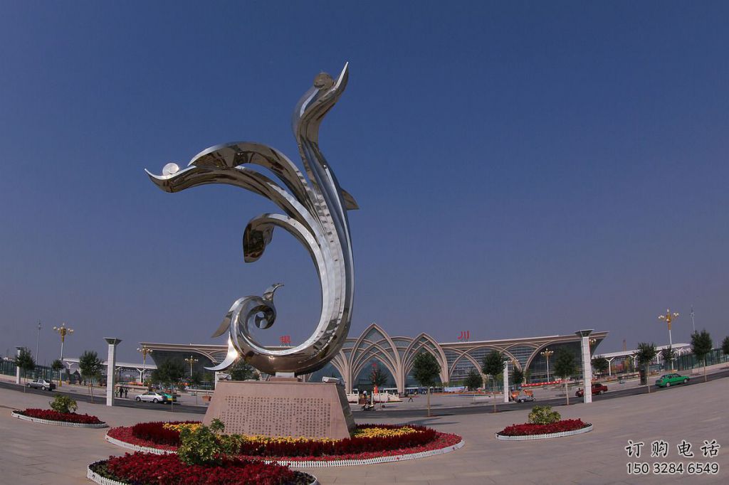 戶外馬蘭花雕塑廠家 噴漆小品 歐式不銹鋼馬蘭花雕塑廠