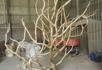 庭院樹枝雕塑廠家 草地小品 鍛造不銹鋼樹枝雕塑廠