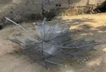 異形楓葉雕塑廠家 現(xiàn)代公園小品 戶外不銹鋼楓葉雕塑制作