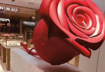 烤漆花瓣雕塑廠家 創意小品 戶外不銹鋼花瓣雕塑廠