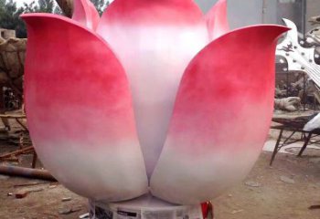 仿真蓮花雕塑廠家 現(xiàn)代擺件 彩繪不銹鋼蓮花雕塑廠