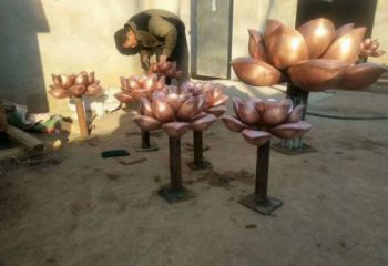 廣場水蓮雕塑廠家 歐式小品 創意不銹鋼水蓮雕塑加工