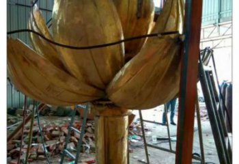 酒店金蓮雕塑廠(chǎng)家 烤漆小品 大型不銹鋼金蓮雕塑廠(chǎng)