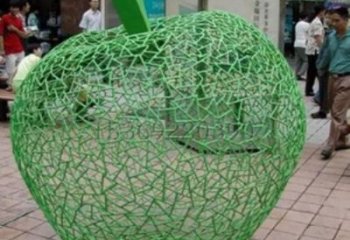 鏤空蘋(píng)果雕塑廠家 園林廣場(chǎng)小品 戶(hù)外不銹鋼蘋(píng)果雕塑廠