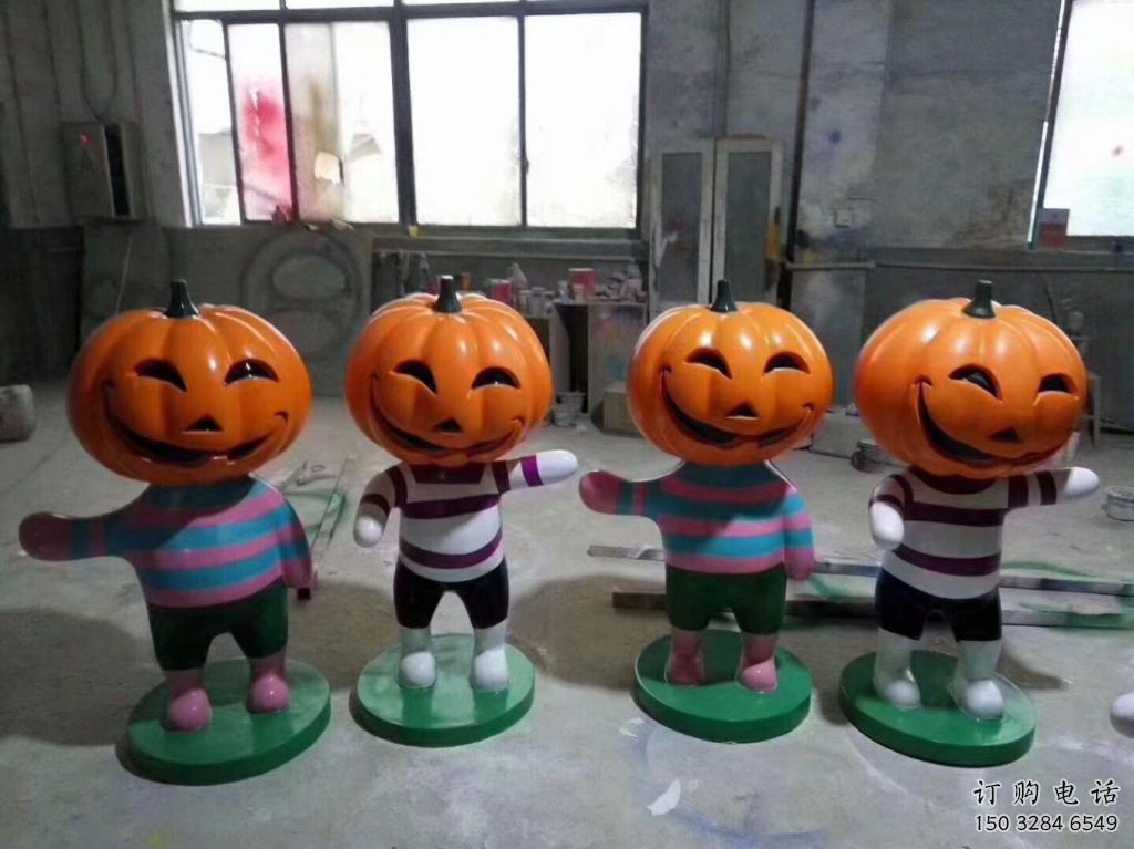 幼兒園南瓜雕塑廠家 創意公園擺件 現代抽象南瓜雕塑廠