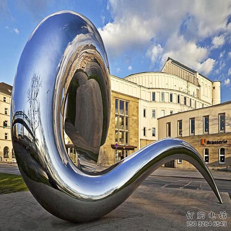 異形豆芽雕塑廠家 現代小品 公園不銹鋼豆芽雕塑廠