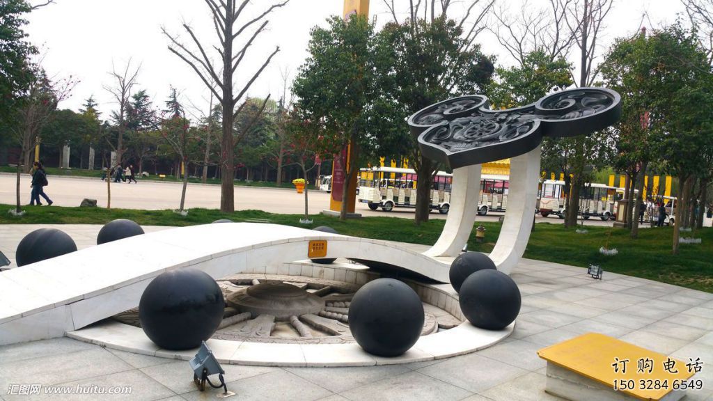 街道如意雕塑廠家 現代擺件 烤漆不銹鋼如意雕塑廠