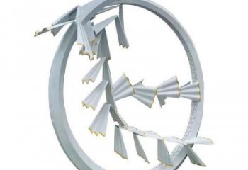 大型花環雕塑廠家 鍛造小品 創意不銹鋼花環雕塑廠