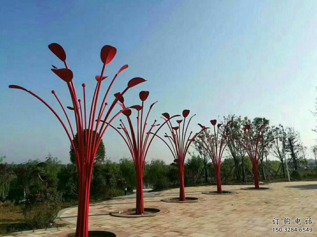 幾何大樹雕塑廠家 公園小品 廣場不銹鋼大樹雕塑廠