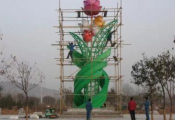 異形大樹雕塑廠家 現代小品 廣場不銹鋼大樹雕塑廠