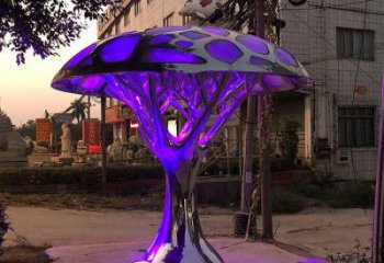 異形樹(shù)冠雕塑廠家 現(xiàn)代小品 拉絲不銹鋼樹(shù)冠雕塑廠