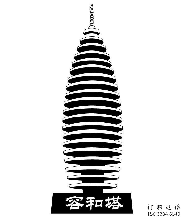 仿古塔雕塑廠家 戶外創意小品 房地產不銹鋼塔雕塑廠