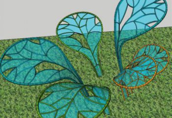 抽象芭蕉葉雕塑廠家 創(chuàng)意廣場小品 戶外不銹鋼芭蕉葉雕塑工廠