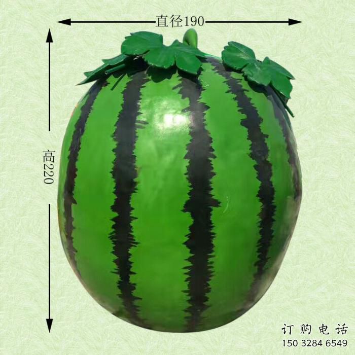 大型西瓜雕塑廠家 彩繪小品 戶外不銹鋼西瓜雕塑價(jià)格