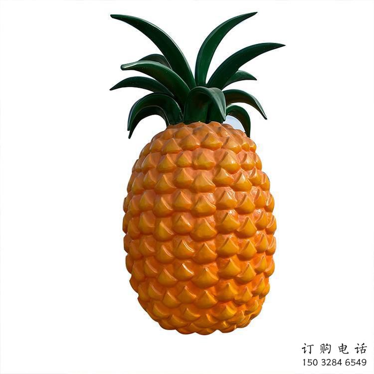 創意菠蘿雕塑廠家 仿真小品 公園菠蘿雕塑廠