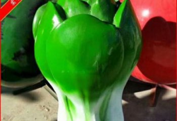 現代白菜雕塑廠家 大型別墅區擺件 仿真不銹鋼白菜雕塑價格