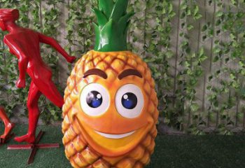 抽象菠蘿雕塑廠家 現(xiàn)代小品 創(chuàng)意菠蘿雕塑價(jià)格