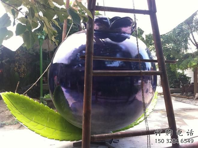 歐式藍莓雕塑廠家 抽象擺件 大型藍莓雕塑定制