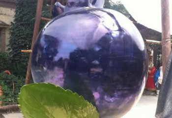 創意藍莓雕塑廠家 仿真小品 公園藍莓雕塑廠