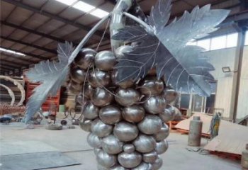 仿真葡萄雕塑廠家 現代擺件 鏡面葡萄雕塑廠