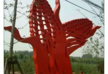 鏤空玉米雕塑廠家 園林小品 大型玉米雕塑定制