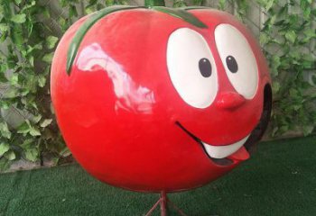 創(chuàng)意番茄雕塑廠家 彩繪小品 公園番茄雕塑廠