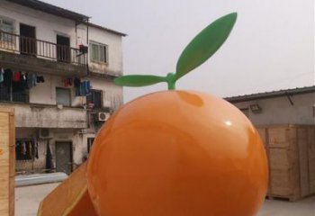 大型橘子雕塑廠家 公園小品 仿真橘子雕塑廠