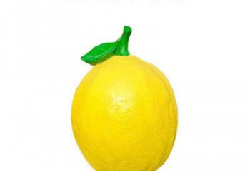 戶外橘子雕塑廠家 噴漆小品 現代橘子雕塑定做