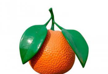 彩繪橙子雕塑廠家 現(xiàn)代擺件 街頭橙子雕塑定做