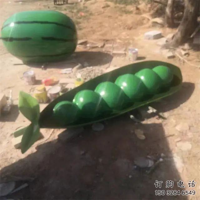 異形豆角雕塑廠家 現代公園小品 廣場豆角雕塑擺件