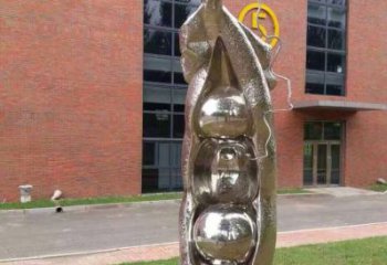 鏡面豆角雕塑廠家 大型擺件 戶外不銹鋼豆角雕塑價(jià)格