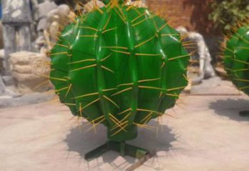 現代仙人掌雕塑廠家 大型別墅區擺件 仿真仙人掌雕塑定做