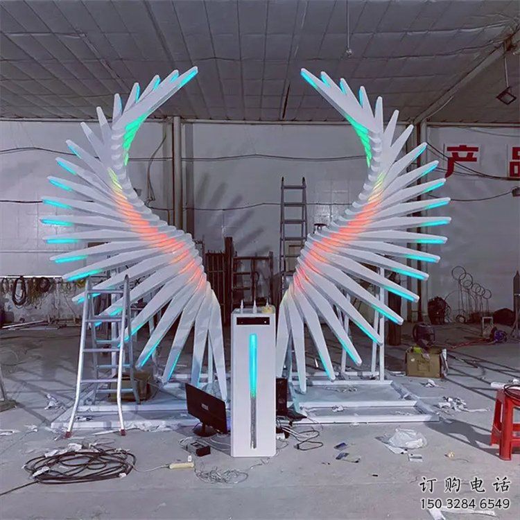 中式鳳羽雕塑廠家 現(xiàn)代小品 游樂場不銹鋼鳳羽雕塑廠