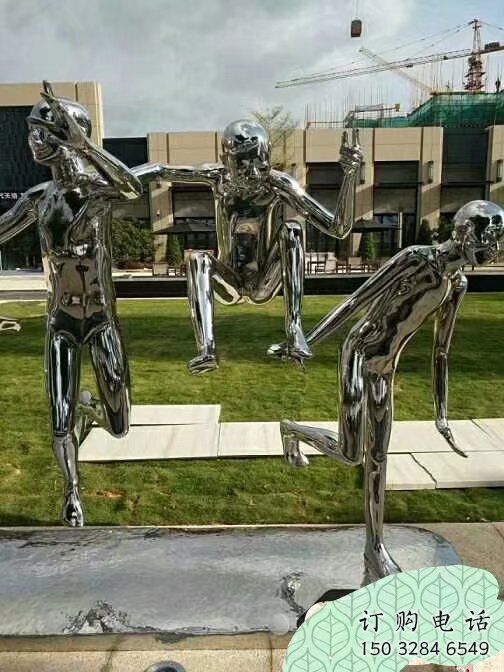 體育兒童雕塑廠家 運動小品擺件  大型不銹鋼兒童雕塑廠