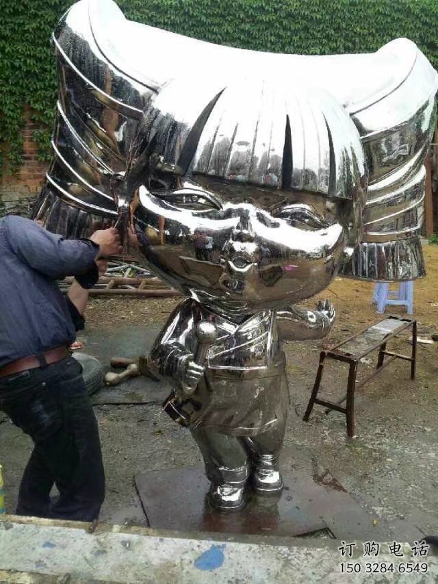 抽象兒童雕塑廠家 創意小品 現代不銹鋼兒童雕塑加工廠