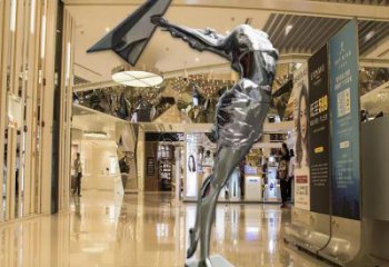 歐式女子雕塑廠家 抽象擺件  商場不銹鋼女子雕塑價格