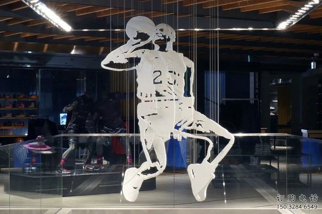 體育飛人雕塑廠家 剪影運動小品 商業(yè)街不銹鋼飛人雕塑廠
