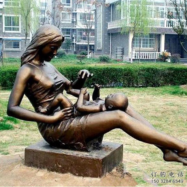 街頭母愛雕塑廠家 大型別墅區擺件 戶外不銹鋼母愛雕塑制作