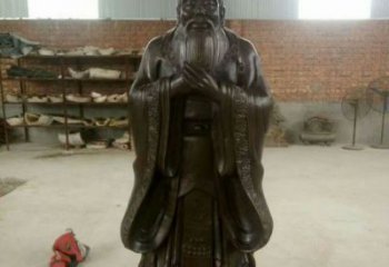 鑄造孔子雕塑廠家 中式擺件  校園大型孔子雕塑價(jià)格