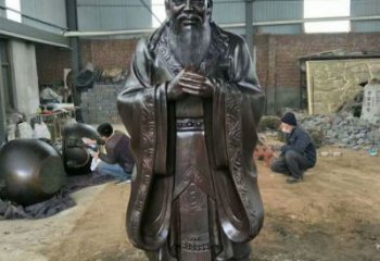 公園孔子雕塑廠家 戶外擺件  仿古孔子雕塑廠家價(jià)格
