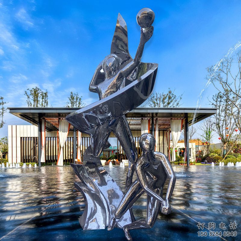 體育體操雕塑廠家 鏡面運(yùn)動(dòng)小品 商業(yè)街不銹鋼體操雕塑廠