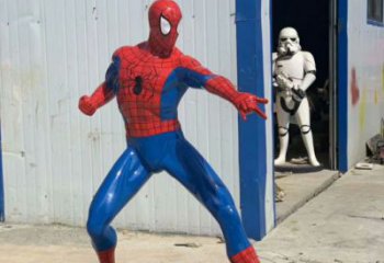 異形蜘蛛俠雕塑廠家 現(xiàn)代小品  創(chuàng)意蜘蛛俠雕塑制作