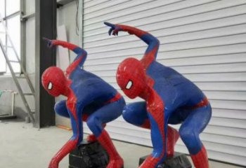 現(xiàn)代蜘蛛俠雕塑廠家 大型別墅區(qū)擺件 抽象蜘蛛俠雕塑廠